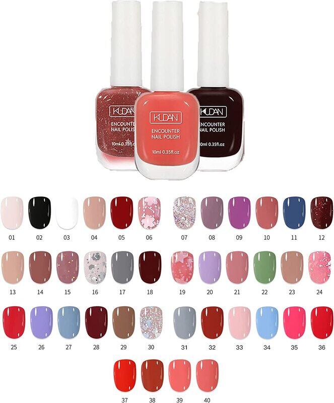

Generic 40 Colors Essence Gel Nail Polish Art Set, 5ml, Multicolour