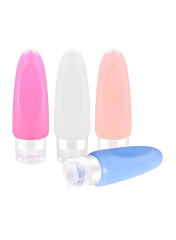 

Generic 4-Piece Leak Proof Silicone Travel Container, Multicolour