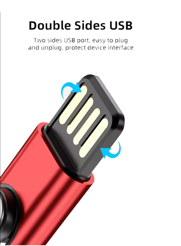 

Generic 3-in-1 Mini Charging Adapter, Micro USB to Lightning, 9V/2A Fast Charge for Apple iPhone 13/12, Red