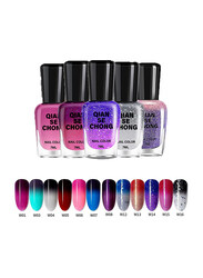 12-Piece different Colour Changing Gel Nail Polish, 7ml, Multicolour