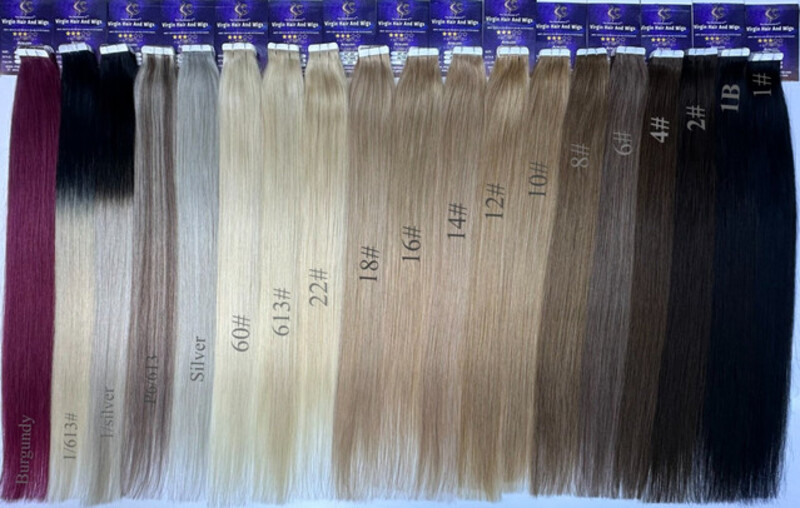 24''-26'' Arsuim Tape in Hair Extensions 100% Human Hair, Secure Pu Hair Extensions Seamless 40g Pack 20Pcs