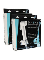 Petra Streamline Shattaf Set, 2 Pieces, White  with PVC hose