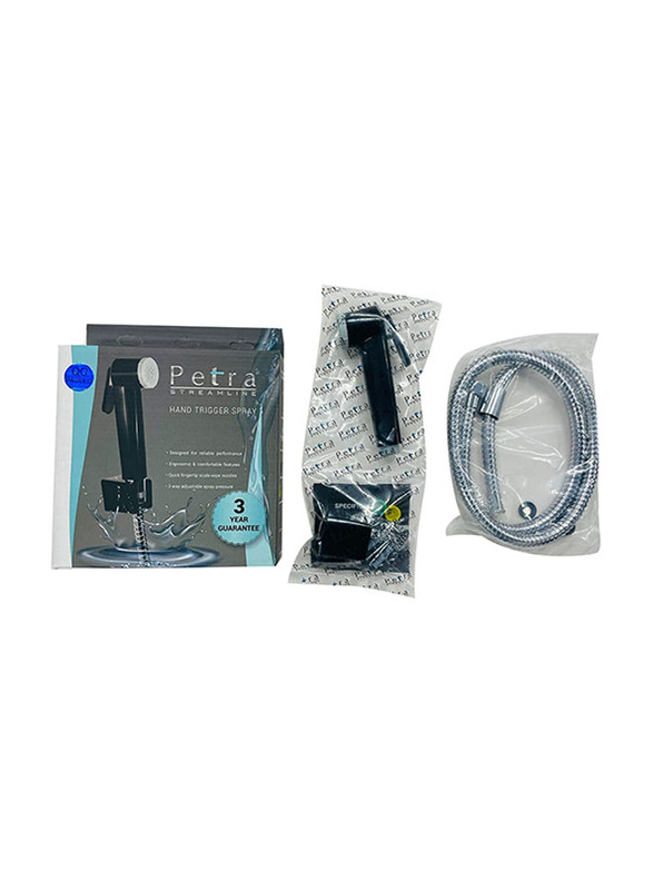 Petra Streamline  Hand Trigger Spray Set, Black with stainless steel hose