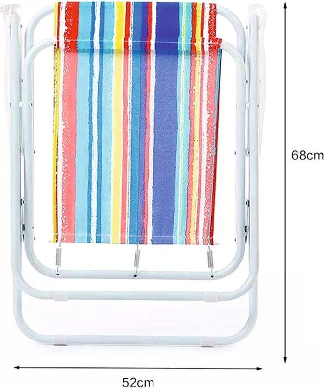 

Selecto BCT Camping Foldable Beach Chair, Multicolour