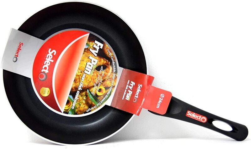 

Selecto 2.5mm Thicknessinside With 2 Layers Non-Stick Fry Pan, S1097, 24cm, Red/Black