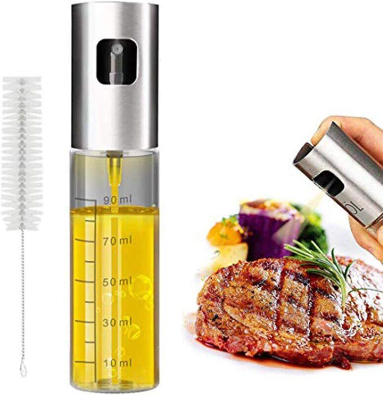 

Generic 100ml Oil Sprayer Dispenser, Silver