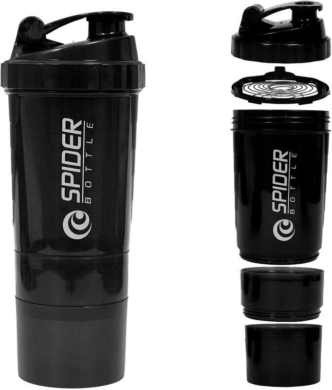 

Generic 500ml Protein Shaker Bottles For Protein Mixes, Black