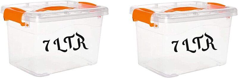 

Selecto 2-Piece BCT Plastic Storage Box with Lid, 7 Litres, Clear