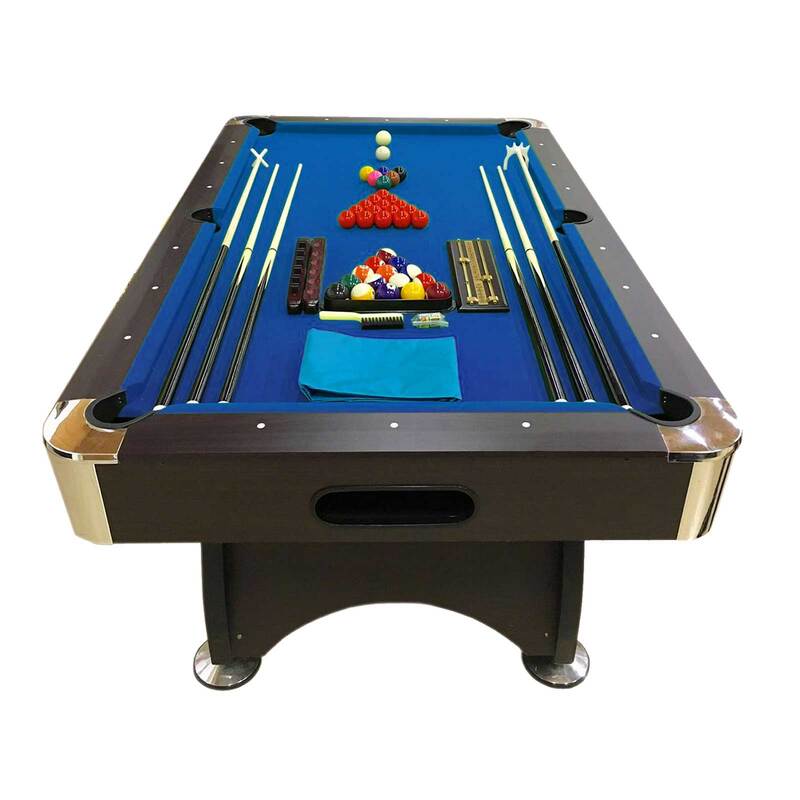 Simbashoppingmea - 7 FT Billiards Pool Table Full Optional blue cloth, Blue Sea