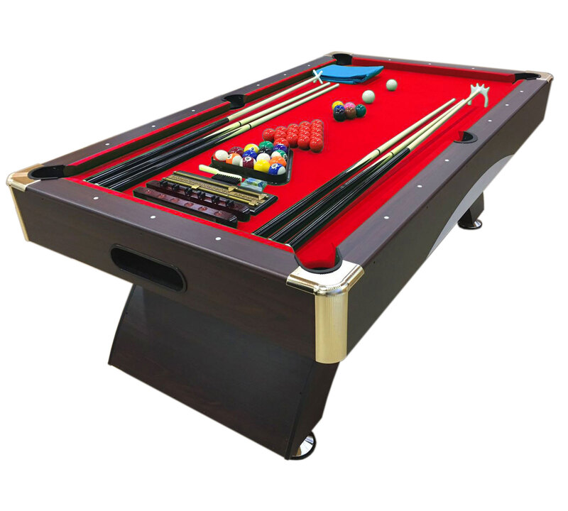 Simbashoppingmea - 7 FT Modern Billiard Table Red Full Optional, Napoleone