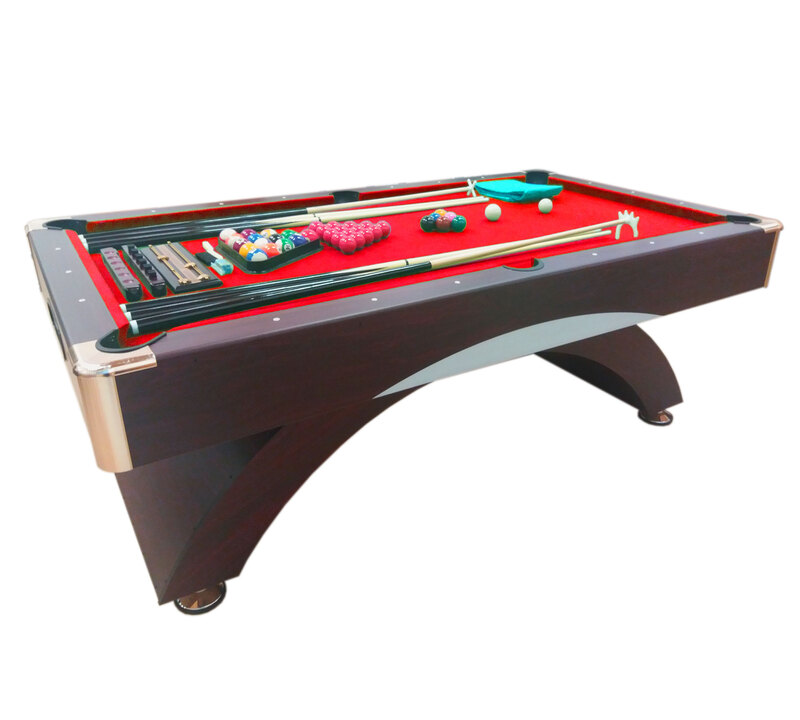 Simbashoppingmea - 7 FT Modern Billiard Table Red Full Optional, Napoleone