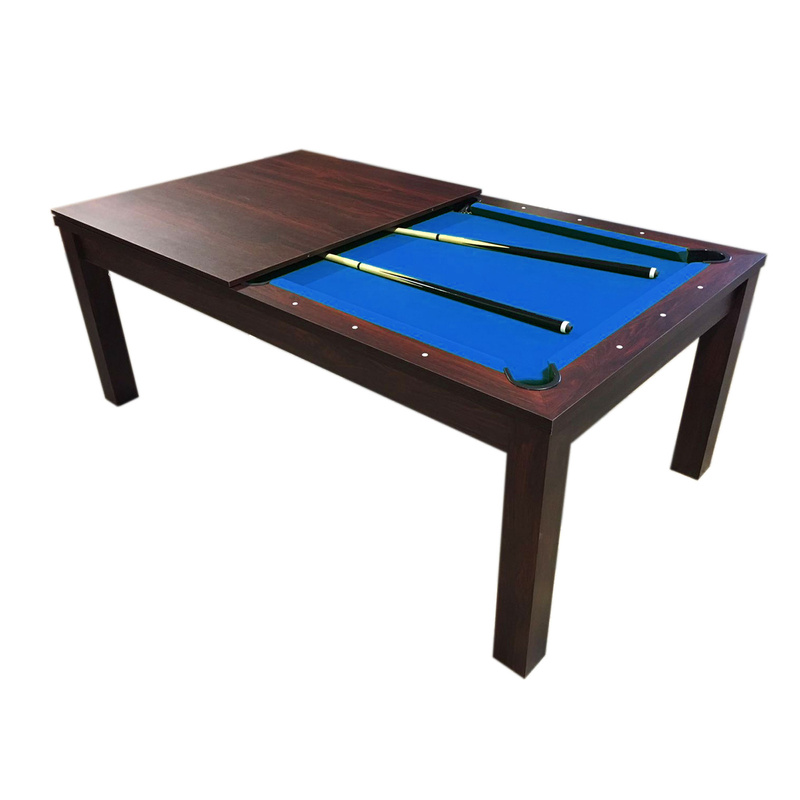 Simbashoppingmea - 7 FT Pool Table Billiards and Dining Table full accessories, Blue Sky