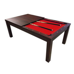 Simbashoppingmea - 7 FT Pool Table Billiards and Dining Table full accessories, Vulcan Red