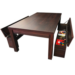 Simbashoppingmea - 7 FT Pool Table and Dining Table with Container Benches full accessories, Rich Blue