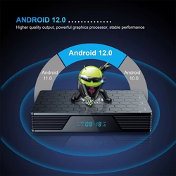 Zedo X98H Pro 2GB RAM 16GB ROM Allwinner H618 Quad-Core Mali-G31 MP2 GPU Android 12.0 Smart TV Box, Black