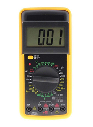 MadPrice DT9205A Professional Digital Multimeter with Cables Protester Multimeter, Yellow/Black