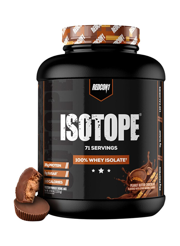 

Redcon1 Isotope 100% Why Isolate, 2251gm, 71 Servings, Peanut Butter Chocolate
