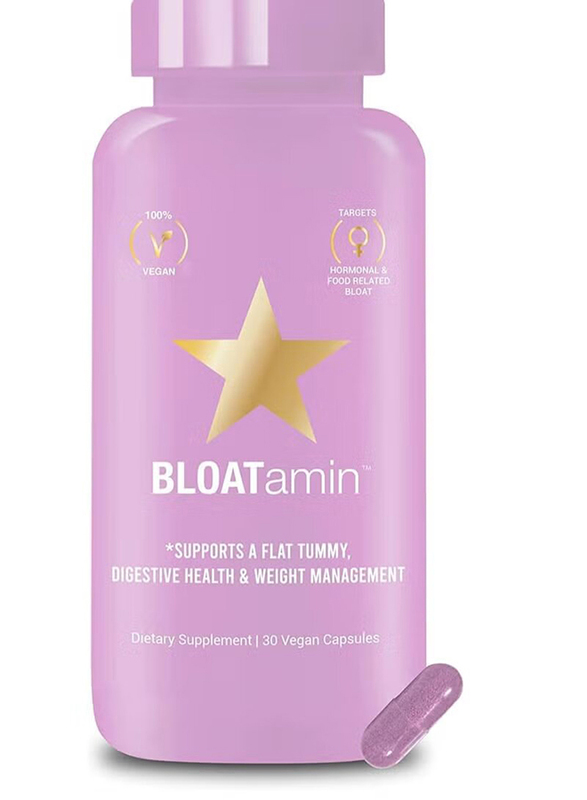 Hairtamin Bloatamin Synergistic Blend Gas Relief Dietary Supplement, 30 Capsules