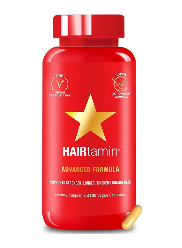 Hairtamin Hair Advanced Formula Dietary Supplement, 30 Capsules, 3 Pack