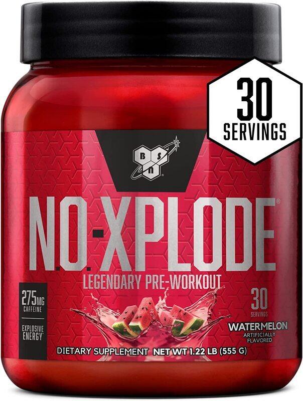 

Bsn N.O.-Xplode Legendary Pre-Workout Supplement With Creatine, Beta-Alanine, and Energy, Dietary Supplement, 555 gm, Watermelon