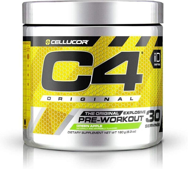 

Cellucor C4 The Original Explosive Pre-Workout Powder, 60 Servings, Green Apple