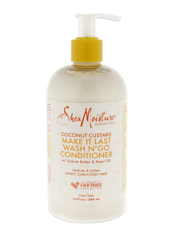 

Shea Moisture Coconut Custard Make It Last Wash N Go Conditioner for All Hair Types, 13 oz