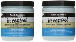 Aunt Jackie's In Control Anti-Poof Moisturizing & Softening Conditioner for Dry Hair, 2 x 15oz