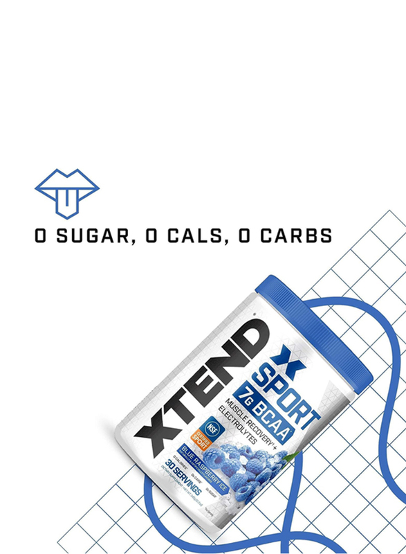 Xtend Sport Bcaa Powder, 345gm, Blue Raspberry Ice