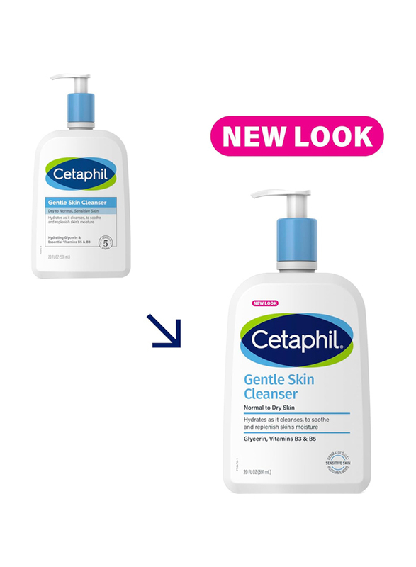 Cetaphil Gentle Skin Cleanser for Dry to Normal Sensitive Skin, 20 oz