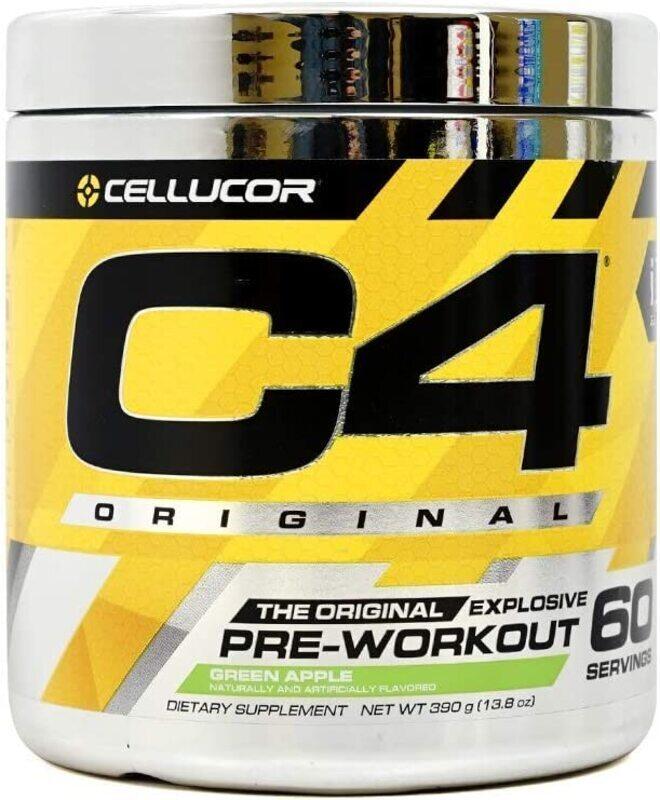 

Cellucor C4 The Original Explosive Pre-Workout Supplements, 60 Servings, Green Apple