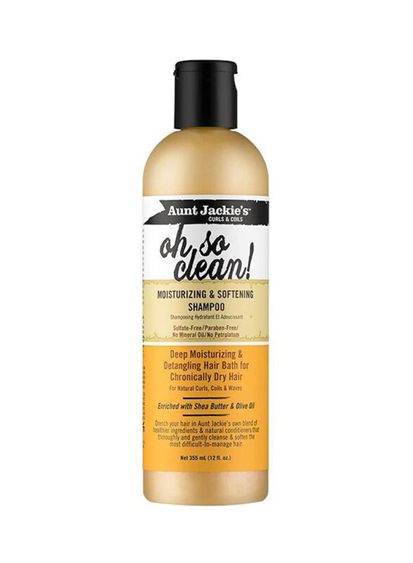 

Aunt Jackie's Oh So Clean! Moisturizing and Softening Shampoo for All Hair Types, 355ml