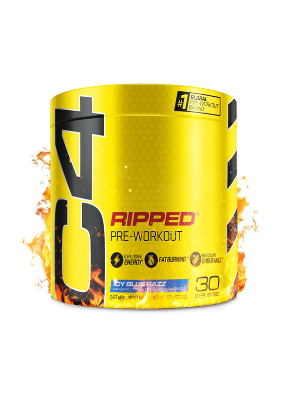 

Cellucor C4 Ripped Pre-Workout Powder, 150MG, 177gm, Icy Blue Razz