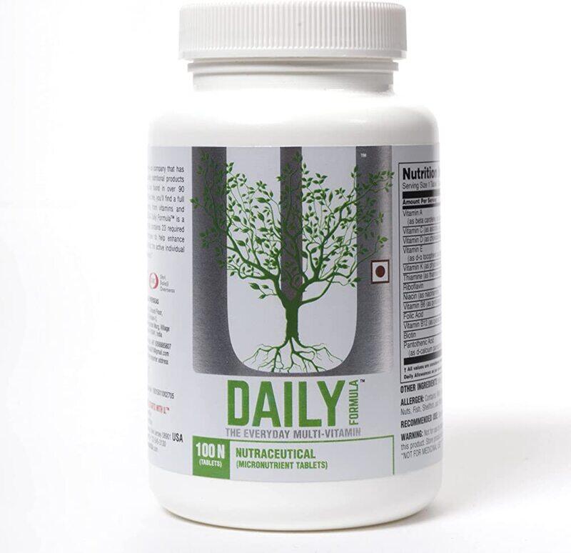

Universal Nutrition Daily Formula The Everyday Multi-Vitamin Tablets, 100 Tablets