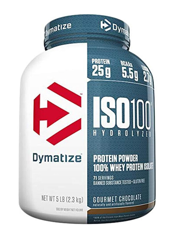 

Dymatize Nutrition Iso 100% Whey Protein Isolate Powder, 2.3 Kg, Gourmet Chocolate