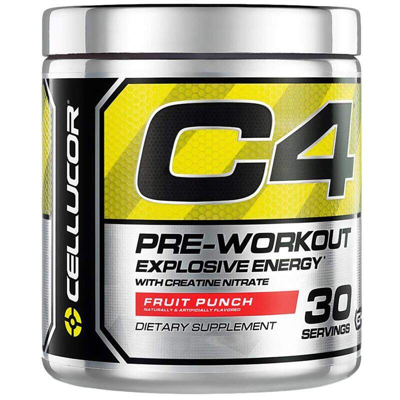 

Cellucor C4 Pre-Workout Explosive Energy with Creatine Nitrate Dietary Supplement, 6.87 oz, Fruit Punch