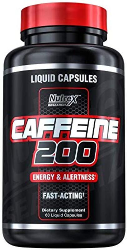 Nutrex Research Caffeine Dietary Supplement, 200mg, 60 Capsules