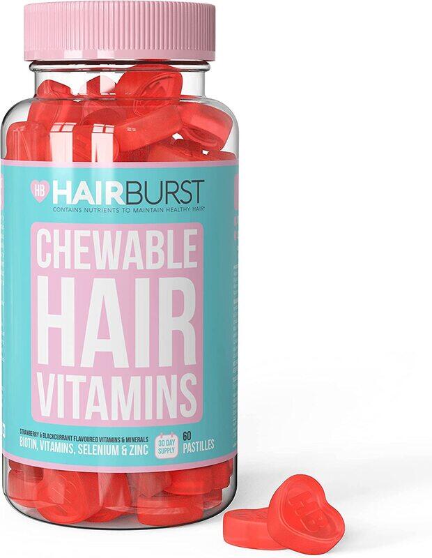 

Hair Burst Chewable Hair Vitamins Hair Growth Supplements, 60 Gummies
