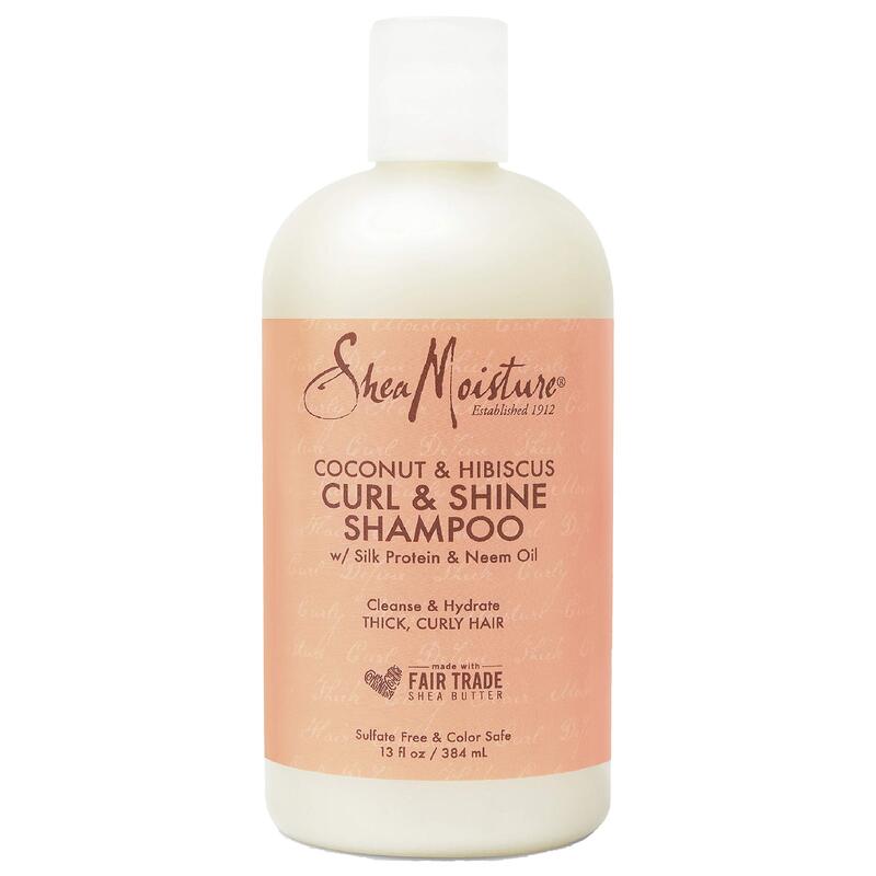 

Shea Moisture Coconut & Hibiscus Curl & Shine Shampoo for Curly Hair, 384 ml