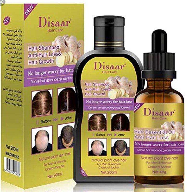 

Mokeru Disaar Anti Hair Loss Shampoo & Oil for All Hair Types, 2 Pieces