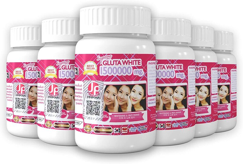 Supreme Gluta White Glutathione Skin Whitening Softgel Capsules, 1500000mg , 3 Pieces