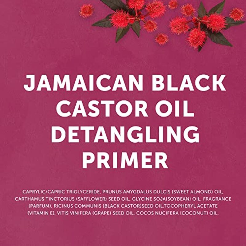 Cantu Jamaican Black Castrol Oil Detangling Primer with Cocoa Butter for Curly Hair, 6oz