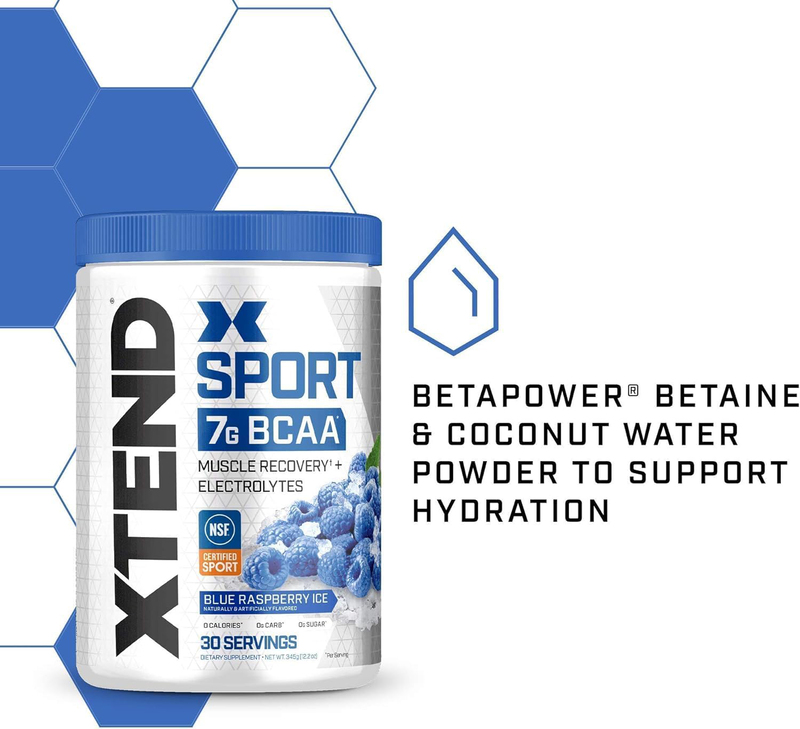 Xtend Sport Bcaa Powder, 345gm, Blue Raspberry Ice