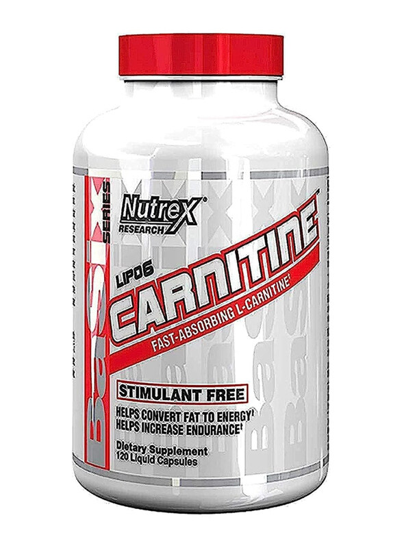 

Nutrex Research Basix Series L-Carnitine Dietary Supplement, 120 Capsules, Unflavoured