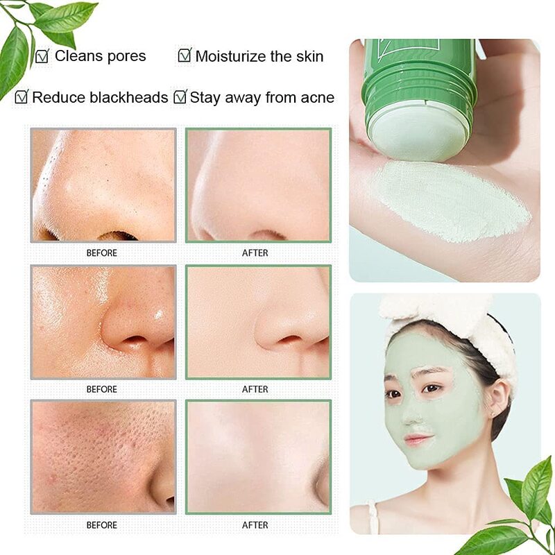 Kirmax Green Tea Purifying Clay Stick Mask, One Size