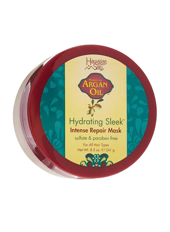 

Hawaiian Silky Argan Oil Hydrating Sleek Intense Repair Mask for All Hair Types, 241gm