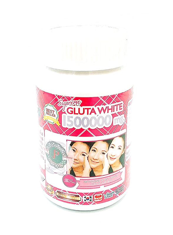 Supreme Gluta Skin Whitening, 30 Capsules