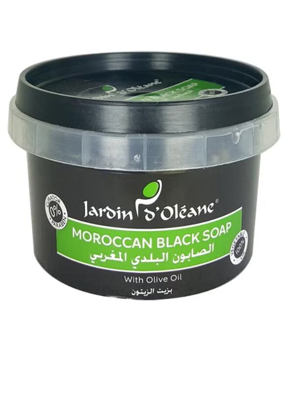 Jardin D Oleane Moroccan Black Soap With Olive Oil, 250gm