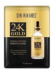 Dr. Rashel 24k Gold Radiance & Anti-Aging Essence Mask Brighter Youth, 5 Pieces