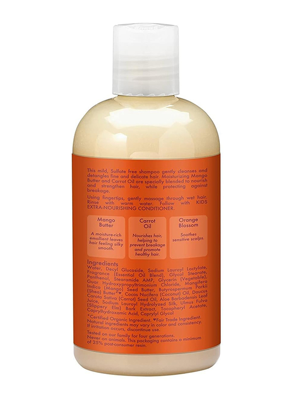 Shea Moisture Mango & Carrot Kids Extra Nourishing Conditioner, 2 x 237ml