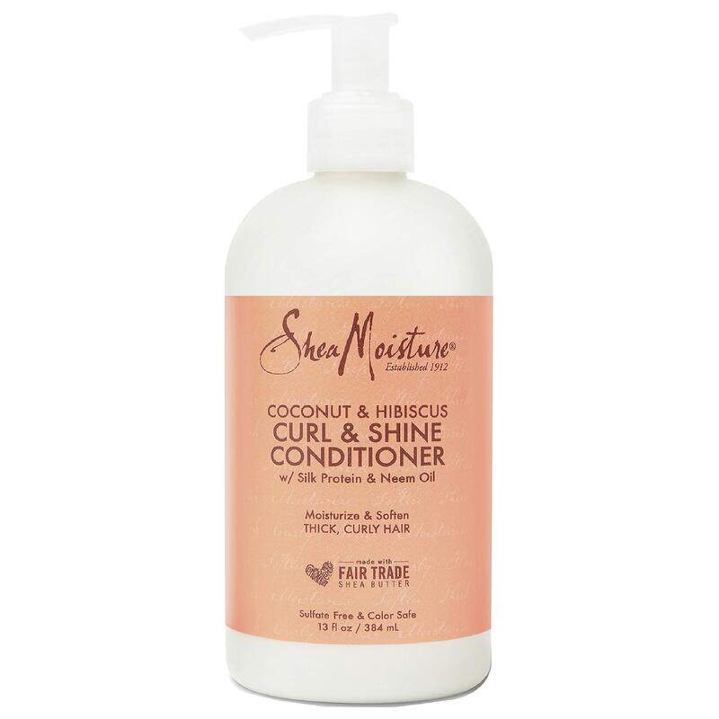 

Shea Moisture Coconut & Hibiscus Curl & Shine Conditioner For Unisex, 384ml